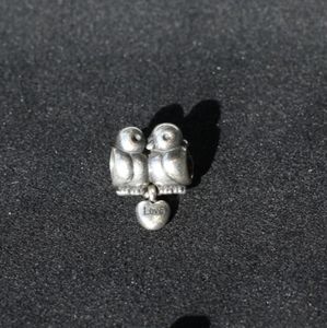 Pandora Love Birds silver charm